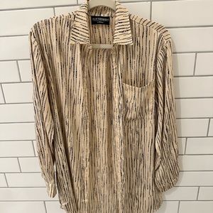 Kittenish stumbling oversized long sleeve shirt.